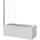 Купить Шторка для ванны 80 см Good Door Screen R-80-C-CH прозрачное стекло в магазине сантехники Santeh-Crystal.ru
