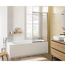 Шторка для ванны 100 см Good Door Screen SLR-100-C-CH прозрачное