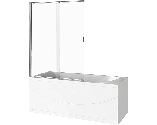 Приобрести Шторка для ванны 100 см Good Door Screen SL-100-C-CH прозрачное в магазине сантехники Santeh-Crystal.ru