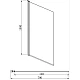 Приобрести Шторка для ванны 79 см Aquatek AQ DEL SBA 08015CH прозрачное в магазине сантехники Santeh-Crystal.ru