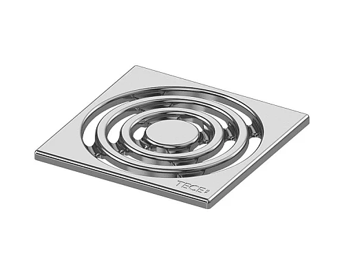 Приобрести Декоративная решетка 100×100 мм TECE TECEdrainpoint S хром 3665002 в магазине сантехники Santeh-Crystal.ru