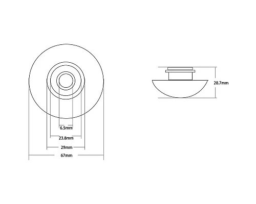 Заказать Накладка на слив раковины Abber AC0014MBE в магазине сантехники Santeh-Crystal.ru