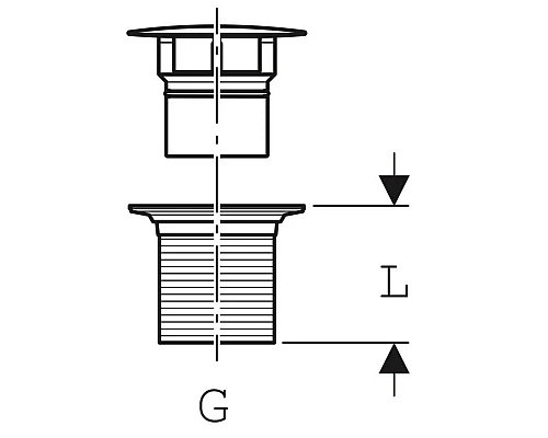 Заказать Выпуск без перелива Geberit 152.080.21.1 в магазине сантехники Santeh-Crystal.ru