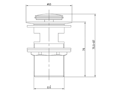 Заказать Донный клапан с переливом IDDIS Oldie OLDBR00i88 в магазине сантехники Santeh-Crystal.ru