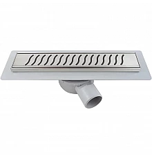Душевой трап (лоток) Vincea Almira Bukle SAY.605.80.P.BUKLE 80 см, с решеткой, перфорированный, хром