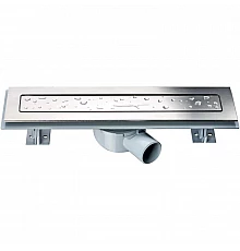 Душевой трап (лоток) Vincea Anzer SAY.72.2.70.STN 67 см, с решеткой, щелевой, сатин