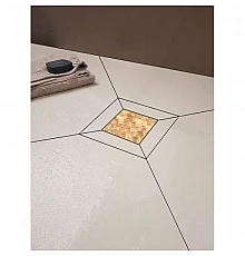 Душевой трап 148x148/50 мм под плитку Berges Zentrum Keramik 093366