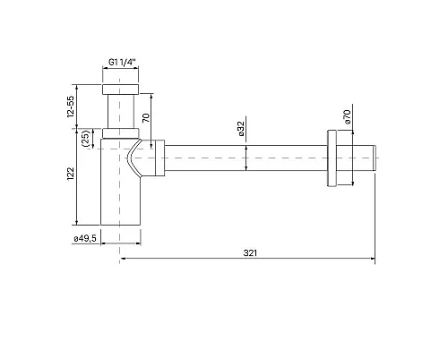 Приобрести Сифон для раковины IDDIS Optima Home OPTBN00i84 в магазине сантехники Santeh-Crystal.ru