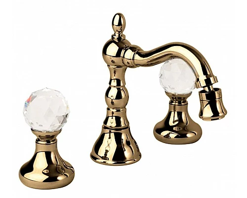 Купить Смеситель для биде на три отверстия бронза, ручки Swarovski Cezares Atlantis ATLANTIS-BBS2-02-Sw в магазине сантехники Santeh-Crystal.ru