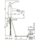 Приобрести Смеситель для биде с донным клапаном Paini Duomo 88CR3062SKM в магазине сантехники Santeh-Crystal.ru