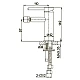Заказать Смеситель для биде без донного клапана Caprigo Don 53-030-BRG в магазине сантехники Santeh-Crystal.ru