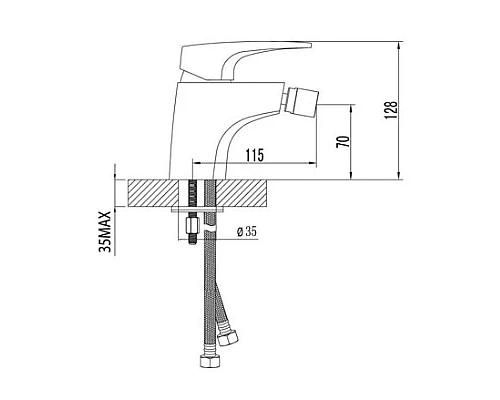 Купить Смеситель для биде Lemark Shift LM4308C в магазине сантехники Santeh-Crystal.ru