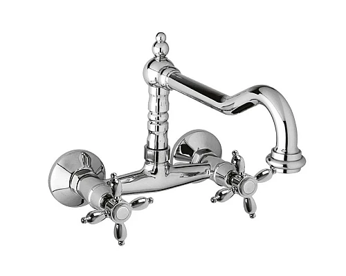 Заказать Смеситель для кухни хром, ручки хром Cezares Nostalgia NOSTALGIA-LLP-01 в магазине сантехники Santeh-Crystal.ru