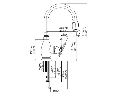 Купить Смеситель для кухни Seaman Eco Koblenz SSN-2168P в магазине сантехники Santeh-Crystal.ru