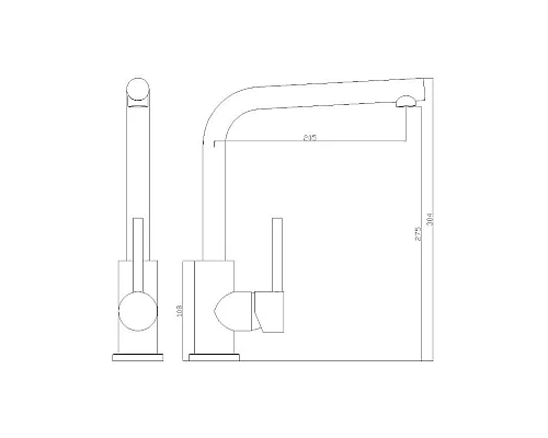 Купить Смеситель для кухни Seaman Eco Glasgow Stylus SSN-3028S в магазине сантехники Santeh-Crystal.ru