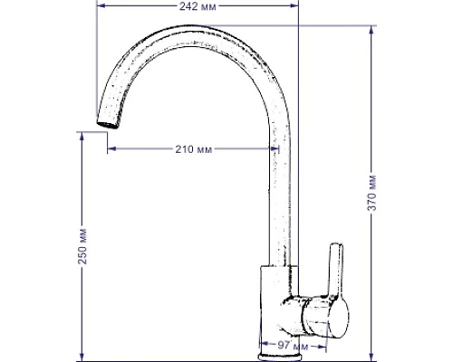 Приобрести Смеситель для кухни Seaman Barcelone SSL-5815-Sun в магазине сантехники Santeh-Crystal.ru