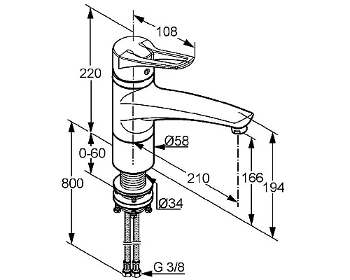 Купить Смеситель для кухни Kludi MX 399340562 в магазине сантехники Santeh-Crystal.ru
