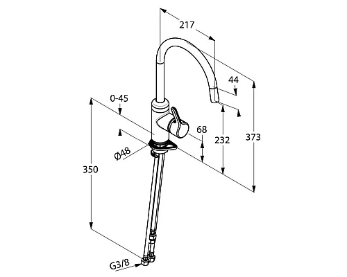 Заказать Смеситель для кухни Kludi Bingo Star 428099678 в магазине сантехники Santeh-Crystal.ru