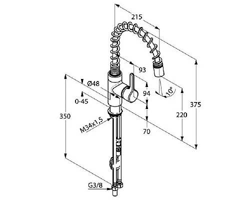 Заказать Смеситель для кухни Kludi Bingo Star 428550578 в магазине сантехники Santeh-Crystal.ru