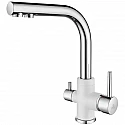 Смеситель для кухни с подключением к фильтру Paulmark Essen Es213011-WHCR