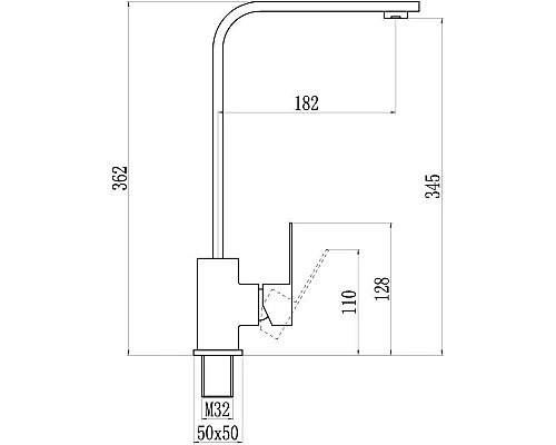 Приобрести Смеситель для кухни Savol 304 S-SUS3001 в магазине сантехники Santeh-Crystal.ru