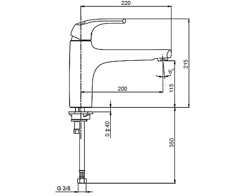 Купить Смеситель для кухни Jacob Delafon Nateo E76251-CP в магазине сантехники Santeh-Crystal.ru