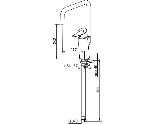 Приобрести Смеситель для кухни Oras Optima 2733FG в магазине сантехники Santeh-Crystal.ru
