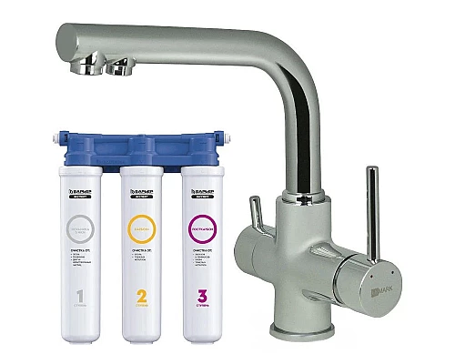 Приобрести Смеситель для кухни с фильтром Lemark Comfort LM3061C + H851P00 в магазине сантехники Santeh-Crystal.ru