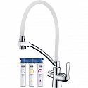 Смеситель для кухни с фильтром Lemark Comfort LM3070C-White + H851P00