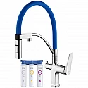 Смеситель для кухни с фильтром Lemark Comfort LM3074C-Blue + H851P00