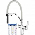 Смеситель для кухни с фильтром Lemark Comfort LM3074C-White + H851P00