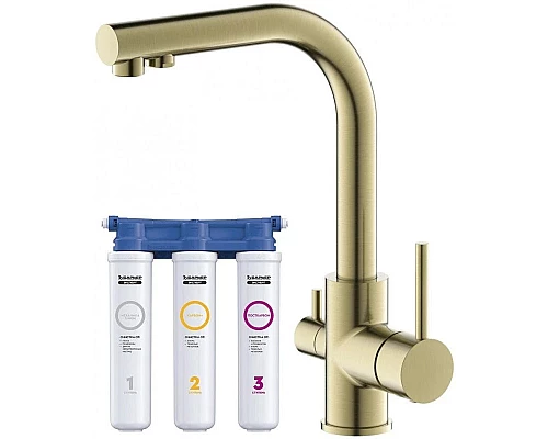Приобрести Смеситель для кухни с фильтром Timo Saona 2376/02F + H851P00 в магазине сантехники Santeh-Crystal.ru