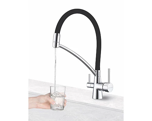 Заказать Смеситель для кухни с фильтром Paulmark Sigen Si213111-CR + H851P00 в магазине сантехники Santeh-Crystal.ru