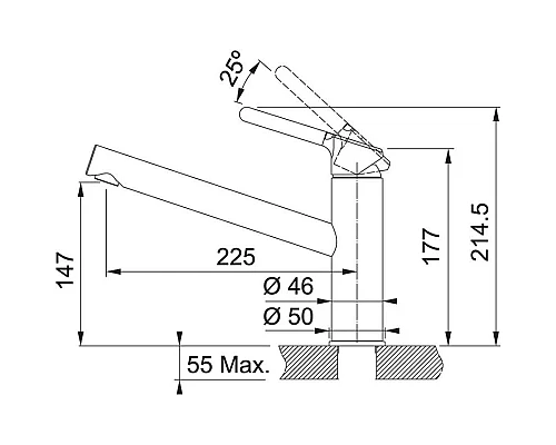 Приобрести Смеситель для кухни Franke Orbit 115.0623.132 в магазине сантехники Santeh-Crystal.ru