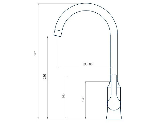 Купить Смеситель для кухни Haiba HB70652-7 в магазине сантехники Santeh-Crystal.ru