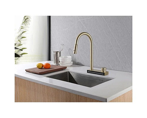 Приобрести Смеситель для кухни Abber Wasser Kreis AF8114G в магазине сантехники Santeh-Crystal.ru