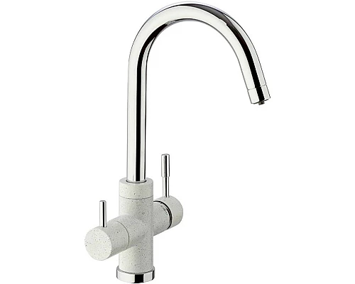 Купить Смеситель для кухни с подключением к фильтру Paini Cox Ultrawhite 7890643CR3V11L2KM в магазине сантехники Santeh-Crystal.ru