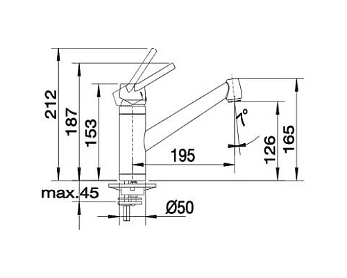 Заказать Blanco Actis 512907 Смеситель для кухни в магазине сантехники Santeh-Crystal.ru