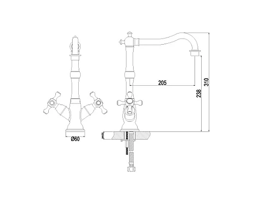 Заказать Смеситель для кухни из нержавеющей стали Lemark Expert LM5080S в магазине сантехники Santeh-Crystal.ru