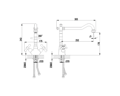 Приобрести Смеситель для кухонной мойки Lemark Standard LM2109C в магазине сантехники Santeh-Crystal.ru