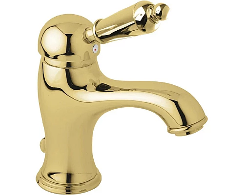Заказать Смеситель для раковины золото 24 карат, ручка металл Cezares Elite ELITE-LSM1-03/24-M в магазине сантехники Santeh-Crystal.ru