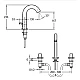 Приобрести Смеситель для раковины на 3 отверстия Jacob Delafon Talan E10086RU-CP в магазине сантехники Santeh-Crystal.ru