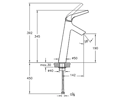 Купить Смеситель для раковины Vitra Nest Trendy A42301EXP в магазине сантехники Santeh-Crystal.ru