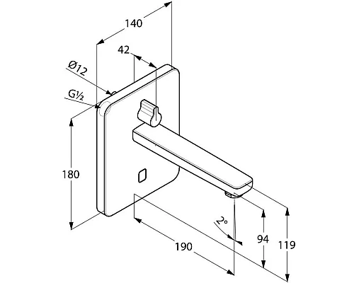 Заказать Смеситель для раковины электроннный Kludi Zenta 3850005 в магазине сантехники Santeh-Crystal.ru