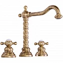 Смеситель для раковины на 3 отверстия с донным клапаном Gattoni Vivaldi 1210012V0BR Смеситель для раковины на 3 отверстия с донным клапаном Gattoni Vivaldi 1210012V0BR