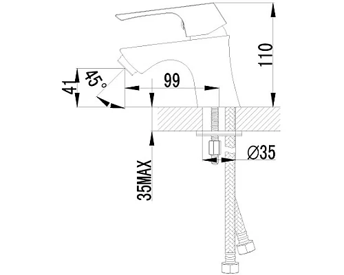 Купить Смеситель для раковины Lemark Unit LM4556C в магазине сантехники Santeh-Crystal.ru