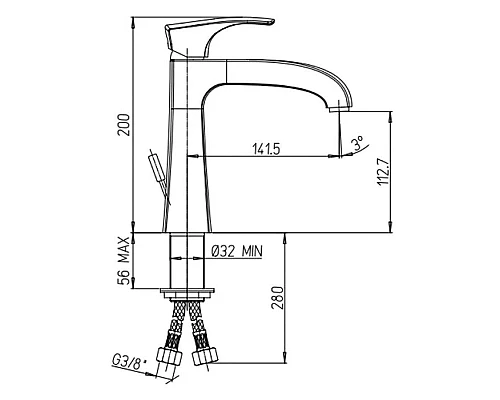 Купить Смеситель для раковины без донного клапана Paini Lady 89OP205L в магазине сантехники Santeh-Crystal.ru
