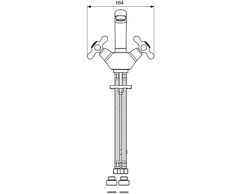 Заказать Смеситель для умывальника Vidima Ретро BA119AA в магазине сантехники Santeh-Crystal.ru