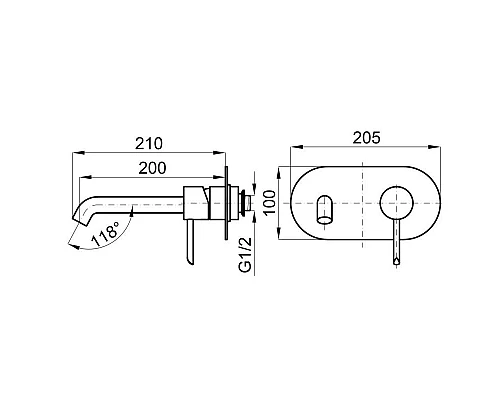 Купить Смеситель для раковины без донного клапана Noken Round N199999066 в магазине сантехники Santeh-Crystal.ru