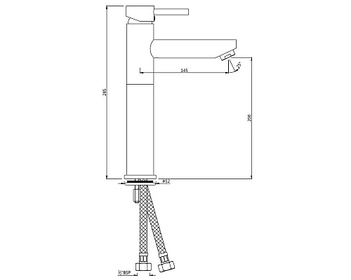 Купить Смеситель для раковины без донного клапана Jaquar Florentine FLR-CHR-5005NB в магазине сантехники Santeh-Crystal.ru
